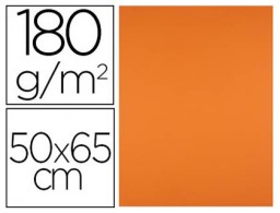 Cartulina Liderpapel 50x65cm. 180g/m² naranja fuerte